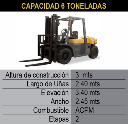 5 montacargas itagui